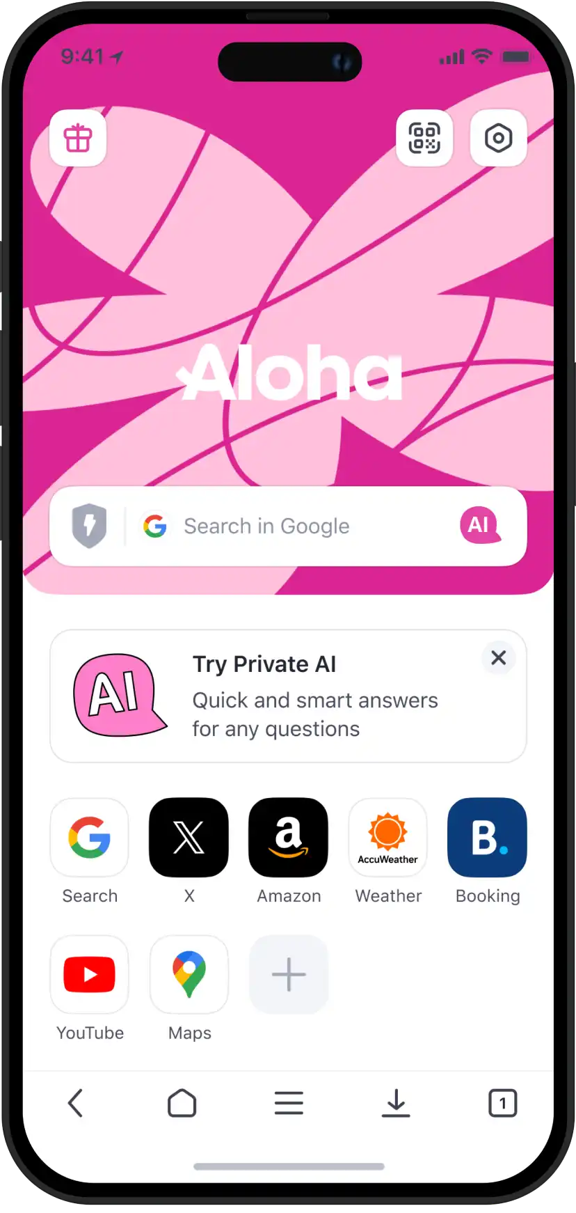 BOBO browser with Private AI assistant